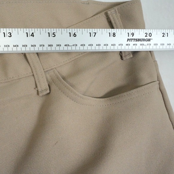 Vintage Levis 517 Pants Men Actual 39x27 Brown Sta Prest Bootcut Flared Made USA - Picture 7 of 9